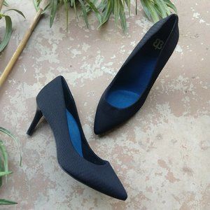 BetaBrand Classic Mile Marker Heels Size 9.5 Black Comfort Pump Pointed Toe